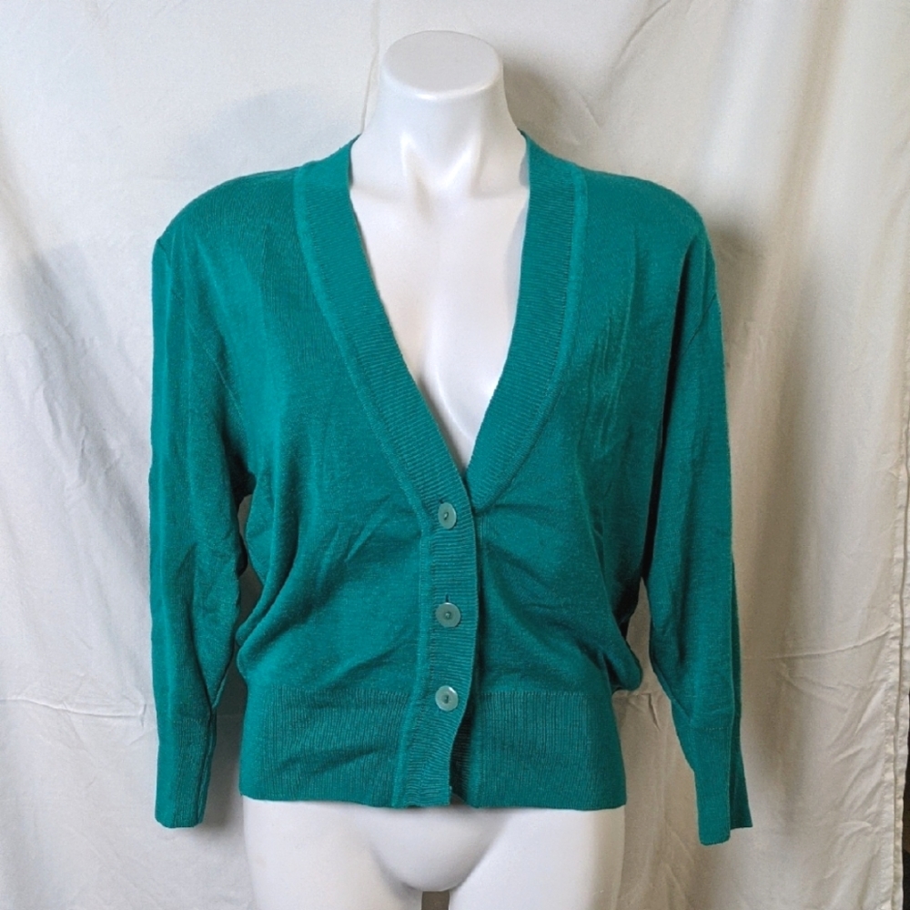 Vintage green cardigan